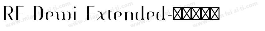 RF Dewi Extended字体转换